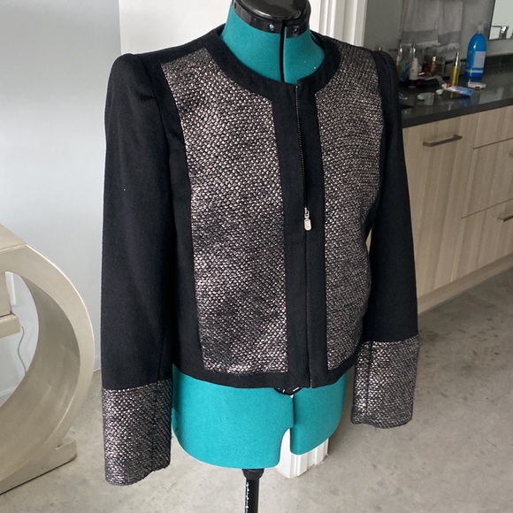 Rocking 🖤 Metal Heart 🖤 sass & bide Blazer Jacket euro 36 size S. EUC - Picture 6 of 10